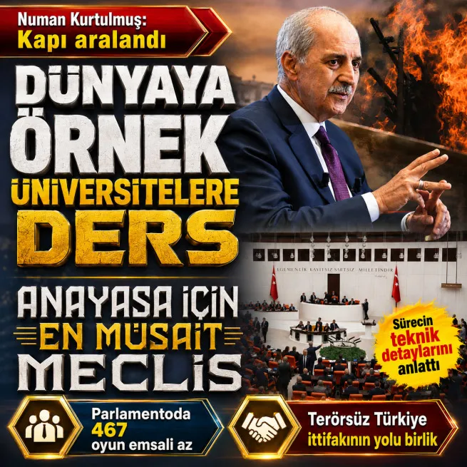 Kurtulmuş: Terörsüz Türkiye modeli dünyaya örnek olacak... Anayasa için en müsait Meclis