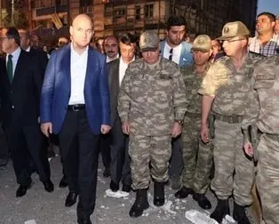 Bakan Soylu patlama bölgesinde konuştu