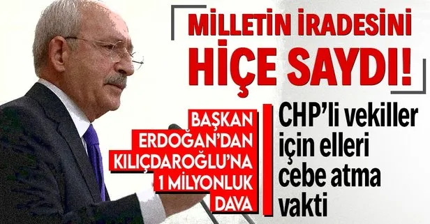 Son dakika: Başkan Erdoğan’dan Kemal Kılıçdaroğlu’na  sözde cumhurbaşkanı ifadesi nedeniyle tazminat davası