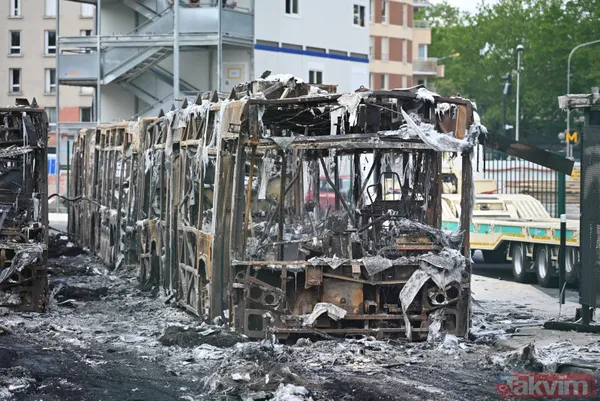 Fransa alev alev! 17 yaşındaki çocuğun polis tarafından öldürülmesi ülkeyi karıştırdı: Macron geri adım atmıyor - 39