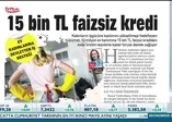 Ev hanımlarına 15 bin TL faizsiz kredi