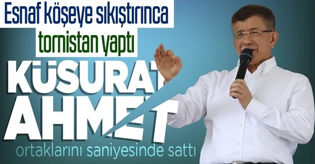 Ahmet Davutoğlu Kayseri'de köşeye sıkışınca İP, CHP ve HDP'yi sattı