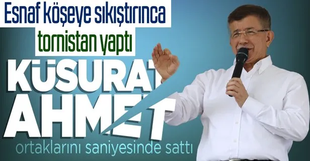 Ahmet Davutoğlu Kayseri’de köşeye sıkışınca İP, CHP ve HDP’yi sattı