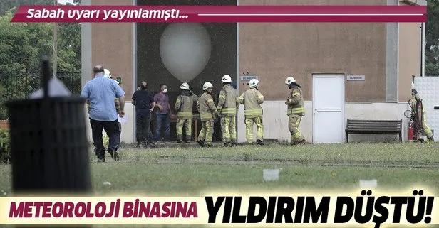 Son dakika: İstanbul Kartal’daki Meteoroloji 1. Bölge Müdürlüğü binasına yıldırım düştü