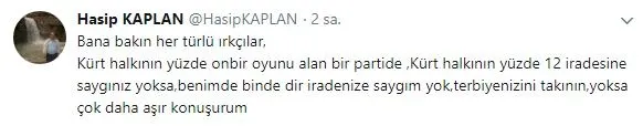 HDP'li Hasip Kaplan'dan skandal tweet!-2