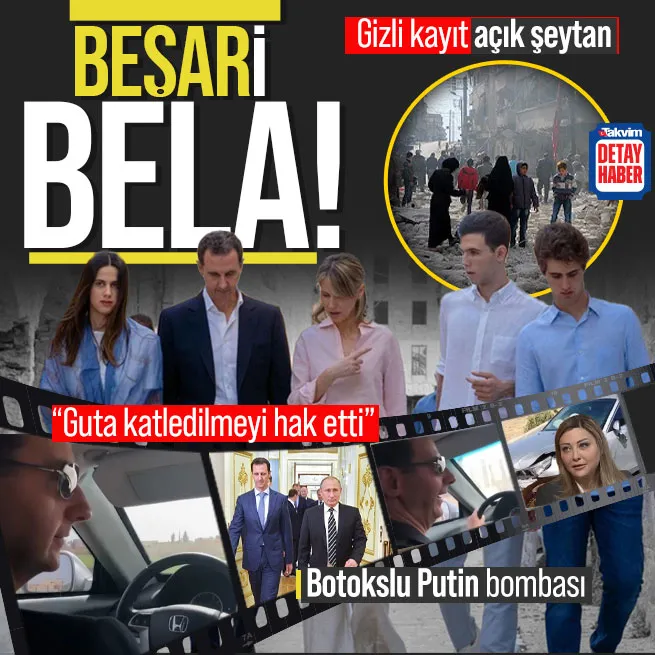 Suriye nasıl bir beladan kurtuldu? Esadın gizli kayıtları çıktı: Gutaya lanet olsun katledilmeyi hak ettiler | Botokslu Putin bombası
