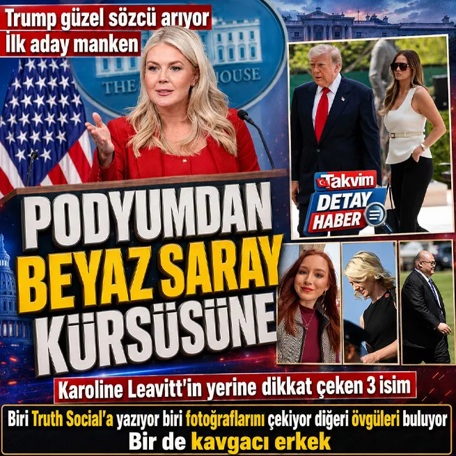Podyumdan Beyaz Saray kürsüsüne! Trump güzel sözcü arıyor: Karoline Leavittin yerine dikkat çeken 3 isim