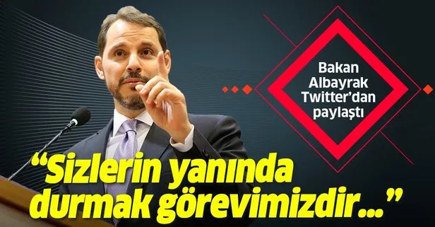 Son dakika: Hazine ve Maliye Bakanı Berat Albayrak’tan Stok Finansman Destek Paketi paylaşımı