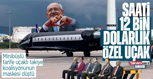 İşte Kemal Kılıçdaroğlu’nun özel uçağı! Halkın içindeki başkan maskesi bir anda düştü! Saati 12 bin dolar!
