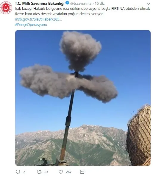 Son dakika: Kuzey Irak'a pençe harekatı! Obüsler terör yuvalarını böyle vurdu-5