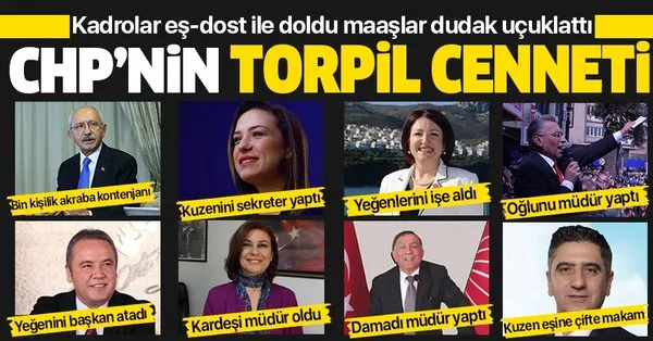 chp li belediyelerin torpil listesi