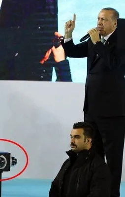 AK Parti kongresinde dikkat çeken görüntü