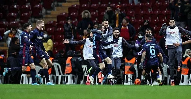 Fırtına Edin Visca’nın 90+1’deki golüyle sevindi! Trabzonspor derbide Galatasaray’ı devirdi...