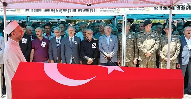 Şehit Astsubay Çavuş Mehmet Ali Horoz, Kahramanmaraş'ta son yolculuğuna uğurlandı