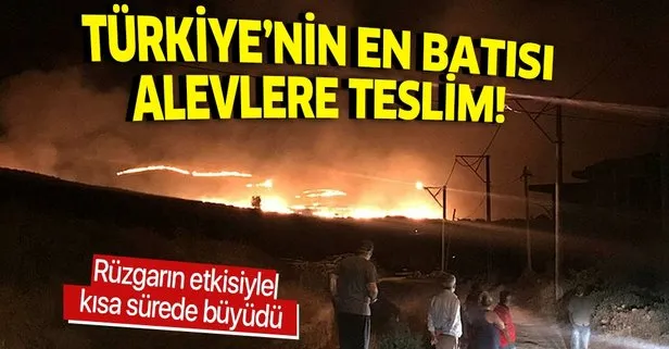 Gokceada Da Meralik Alanda Yangin Takvim