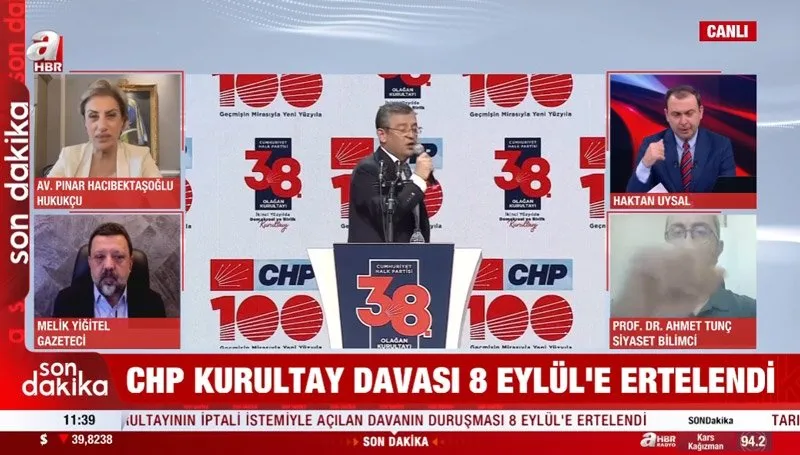 A Haber canlı yayın (Ekran görüntüsü)