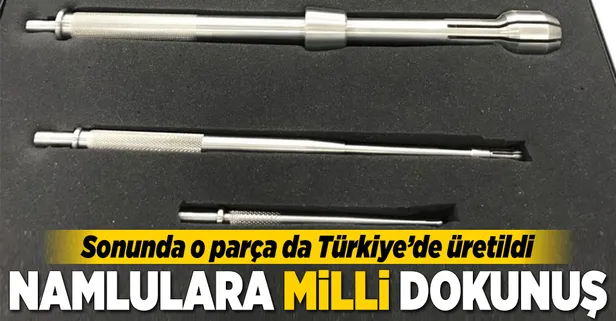 Namlulara 'Milli' dokunuş