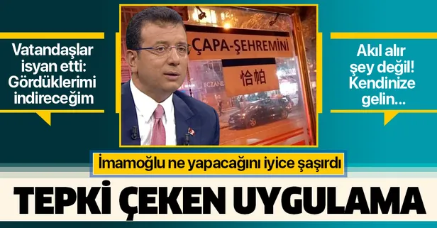 İmamoğlu'ndan tepki çeken uygulama!