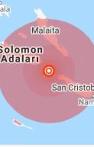 Son dakika haberi: Solomon Adaları'nda 6.3 büyüklüğünde deprem