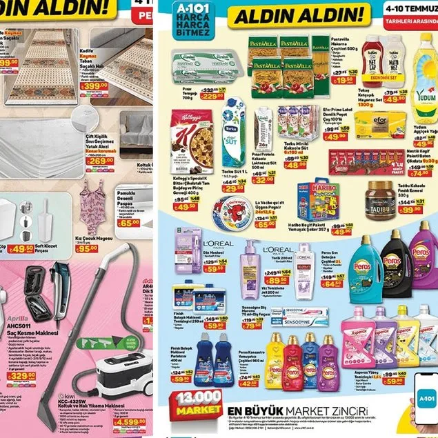 A101 4 Temmuz Perşembe kataloğu! Keramika tabaklarda...