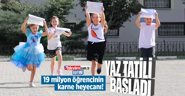 19 milyon öğrenci karne aldı! Başkan Erdoğan'dan karne mesajı: "Tüm öğrencilerimizi ve kıymetli ailelerini tebrik ediyorum"