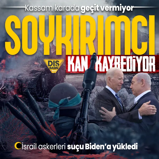 Terör devleti İsrail kan kaybediyor! Kassam Tugayları karada soykırım ordusunu eziyor | Suçu Biden’a attılar: Müttefikini yalnız bıraktı