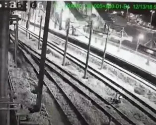 İşte saniye saniye tren kazası görüntüleri