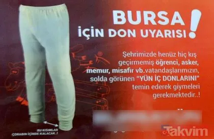 Bursa’da ’don’ uyarısı! Bu görüntüyü sadece Türkiye’de görebilirsiniz...