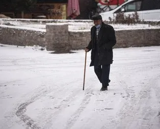 Soğuğuyla dillere destan ilimize yılın ilk karı yağdı