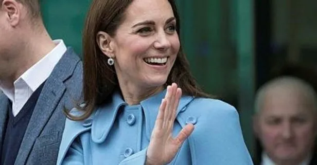 Kate Middleton’ın mavi kabanı olay oldu...