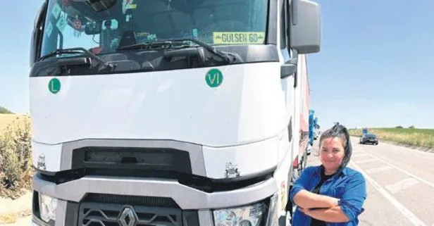 TIR şoförü Gülşen Demirci, 3 yıldır Avrupa yollarında direksiyon sallıyor