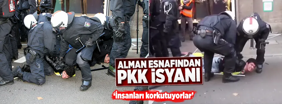 Alman esnafından PKK'lılara sert tepki