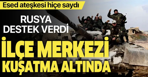 Son dakika: Esed rejimi İdlib’in en büyük ilçesini kuşatma altına aldı