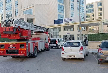 Çorum'da kız öğrenci yurdunda yangın paniği!