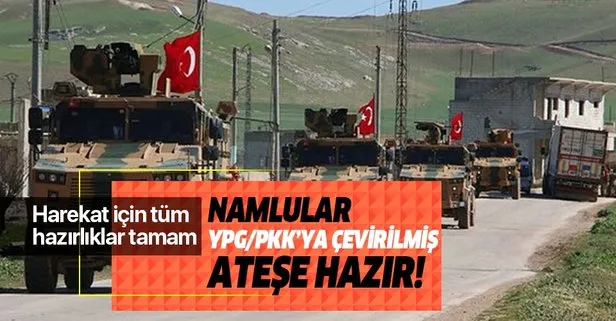 Fırat’ın doğusuna yapılacak harekatın hazırlıkları tamamlandı! Namlular YPG/PKK’ya karşı ateşe hazır