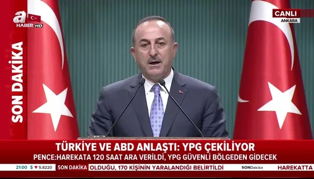 Bakan Çavuşoğlu açıkladı: Bu bir ateşkes değil harekata ara veriyoruz