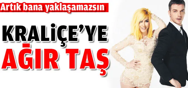 Kraliçe’ye ağır taş