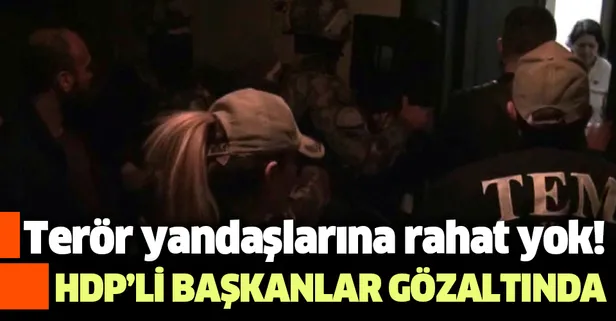 Son dakika: HDP'li başkanlara terör gözaltısı