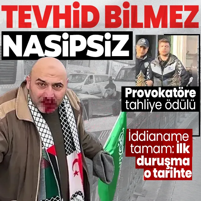 Filistin mitinginde Kelime-i Tevhid bayraklı kişiyi yumruklamıştı! Provokatör Ege Akersoya tahliye ödülü: İlk duruşma 14 Şubatta