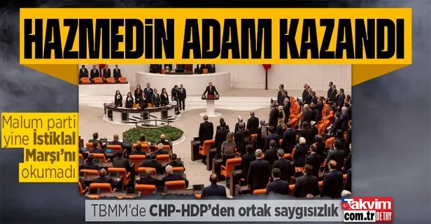 CHP-HDP sıralarında yine hazımsızlık! Başkan Erdoğan mazbata alırken yine ayağa kalkmadılar