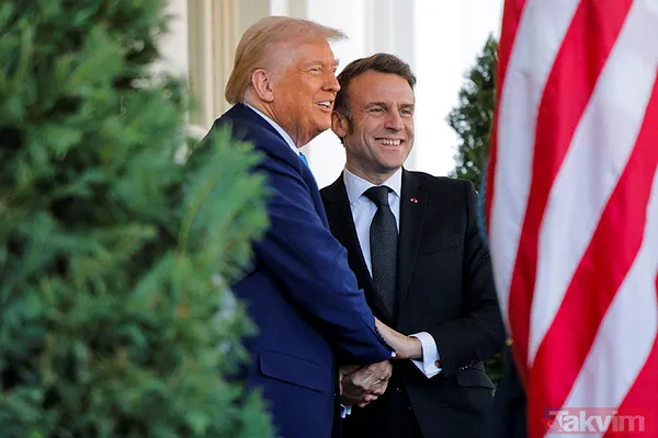 Macron ve Trump’ın tokalaşma mücadelesi: Beyaz Saray’da yeni round! O anlar viral oldu - 12