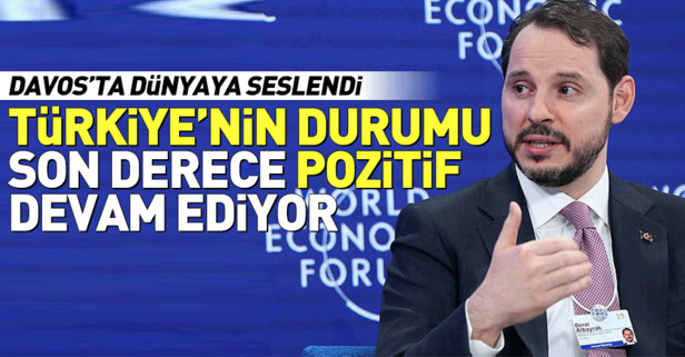 Hazine ve Maliye Bakanı Berat Albayrak'tan Davos'ta önemli açıklamalar