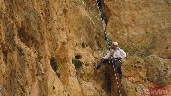 Babasından öğrendi! 150 metre yükseklikteki kayalardan topladığı balı 1000 TL'ye satıyor - 10