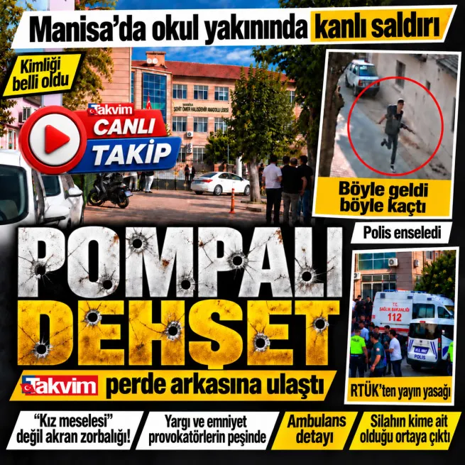 Manisa’da İnci Üzmez Mesleki ve Teknik Anadolu Lisesi yakınında silahlı saldırı! Perde arkasından akran zorbalığı çıktı