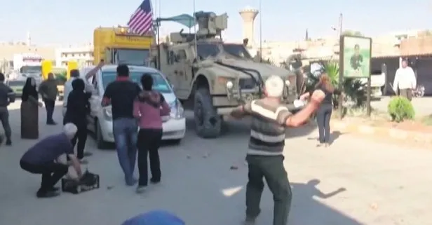 Terörist beslemenin sonu: Kamışlı’da YPG’liler Amerikan askerlerini taşladı
