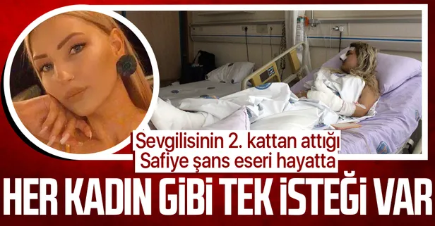Antalya'da sevgilisinin itmesi sonucu 2. kattaki pencereden park halindeki otomobilin üzerine düşen Safiye Nur Gürbüz: Araba olmasaydı ölebilirdim
