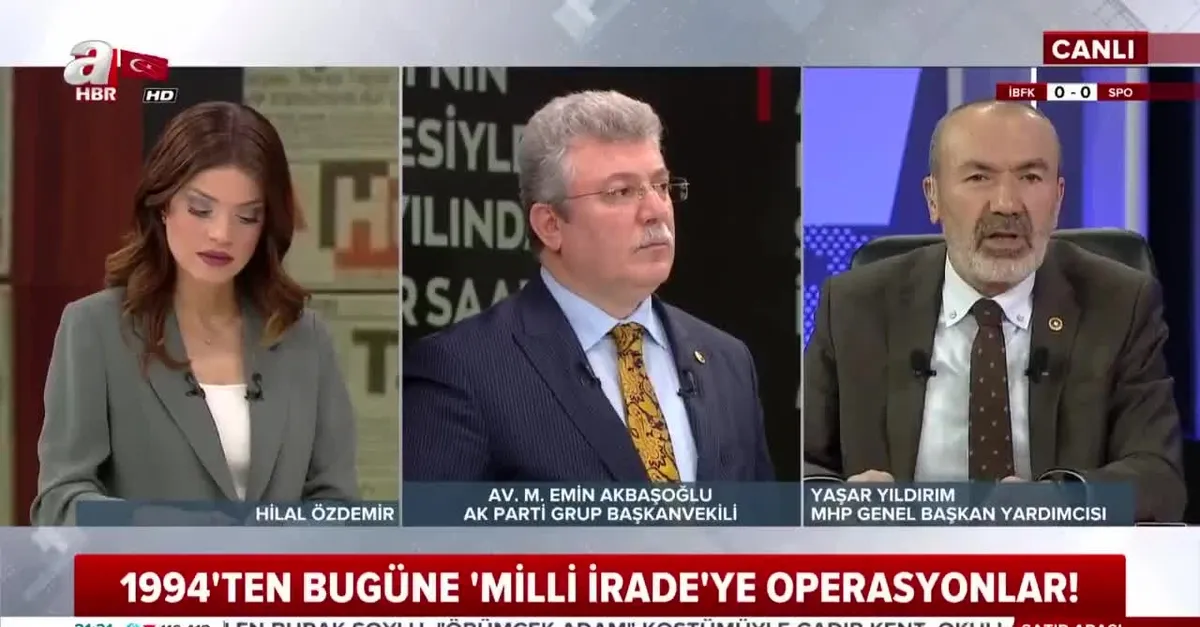 MHP'li Yıldırım canlı yayında tek tek açıkladı: FETÖ'nün siyasi ayağı CHP'dir