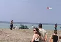 Güneşlenen kadını iş makinesi ezdi!