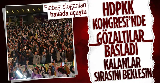 Elebaşı ve örgüt marşları söylenen HDPKK İstanbul kongresi soruşturmasında 12 kişi gözaltına alındı!