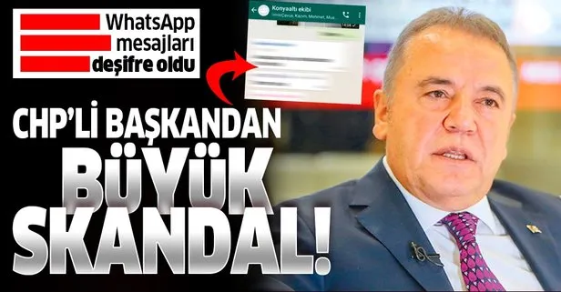 CHP’li başkandan büyük skandal! WhatsApp mesajları deşifre oldu
